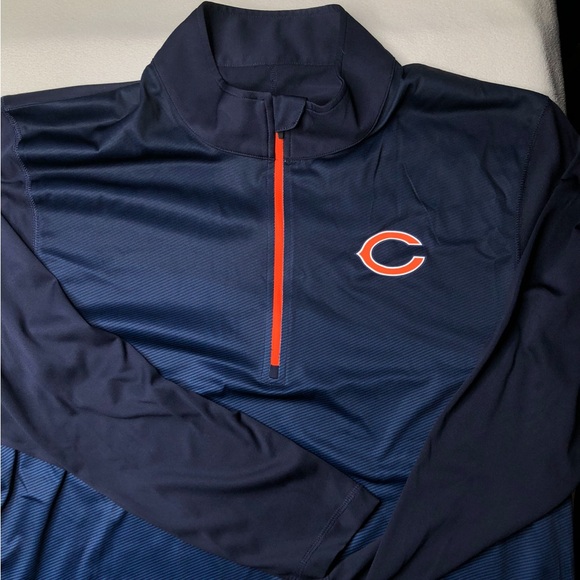 NFL™️ Chicago Bears Cool Base Combine 1/4-Zip Long Sleeve Raglan Top Size (XL) - Picture 2 of 15